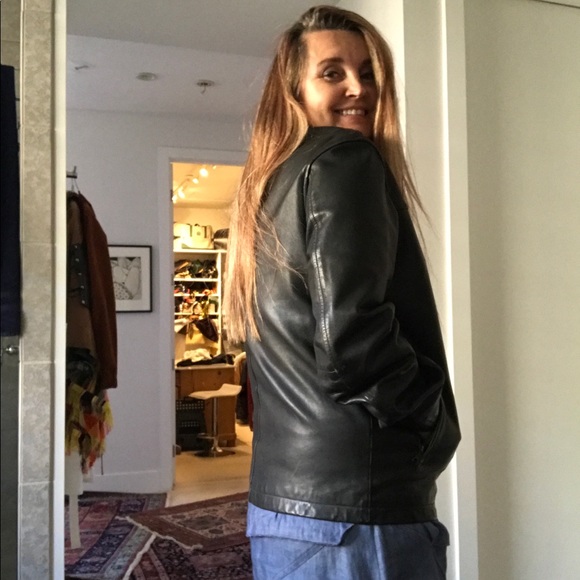 Leather jacket Banana Republic real leather - Picture 2 of 12